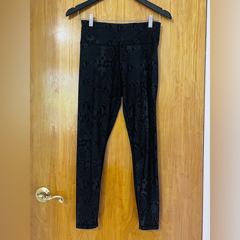 DKNY Black Patterned Leggings